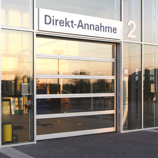 Werkstatttor lichtdurchlaessig Pfullendorfer